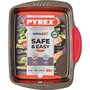 Pyrex Fuente Rectangular de Acero Asimetría Sil 30x24cm
