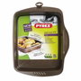 Pyrex Fuente Rectangular de Acero Asimetría Sil 30x24cm