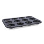 Molde 12 Cakes Acero Carbono Sweet Grey Quid 35x26,2x2,2 cm (12 Unidades)