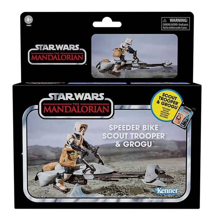 Hasbro Figura Speeder Bike Scout Trooper & Grogu The Mandalorian Star Wars 9cm Hasbro Figura Speeder Bike Scout Trooper & Grogu The Mandalorian Star Wars 9cm