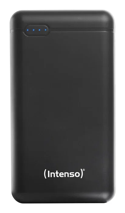 Intenso XS20000 Power Bank de 20000 mAh, Batería Externa Negro con Conector USB-C y Cable USB-A a USB-C Incluido