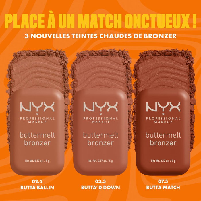 Nyx Professional Make Up Buttermelt Bronzer 03,5-Butta'd Down Nyx Professional Make Up Buttermelt Bronzer 03,5-Butta'd Down