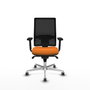 PIQUERAS Y CRESPO Silla de oficina Horna Naranja y Negro