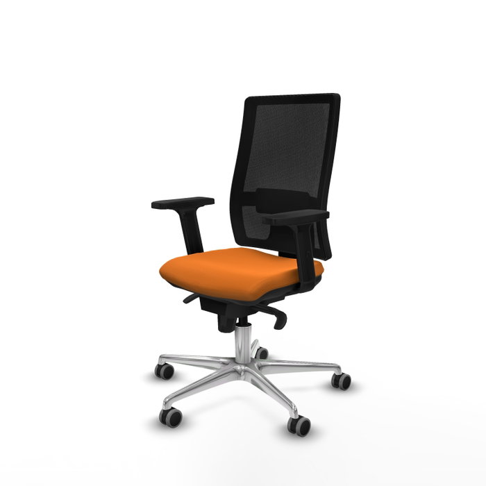 PIQUERAS Y CRESPO Silla de oficina Horna Naranja y Negro