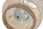 DKD Home Decor Lámpara de Sobremesa Urban Beige y Marrón 13x25 cm LED USB Batería 500mAh Algodón y Metal (4 Unidades)
