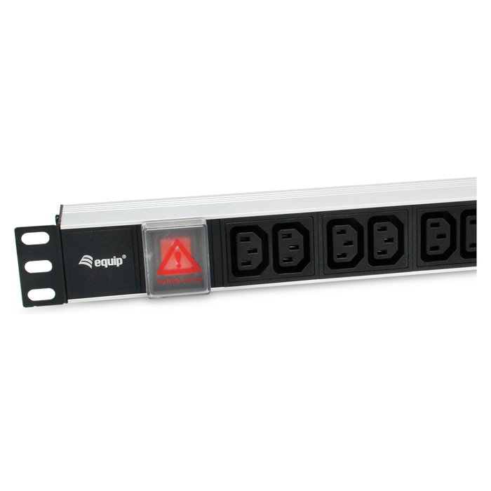 Equip Regleta Alimentación Aluminio Rack 19" 1U 12 Tomas IEC C13 con Interruptor Cable 1.8m Equip Regleta Alimentación Aluminio Rack 19" 1U 12 Tomas IEC C13 con Interruptor Cable 1.8m