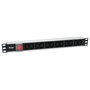 Equip Regleta Alimentación Aluminio Rack 19" 1U 12 Tomas IEC C13 con Interruptor Cable 1.8m