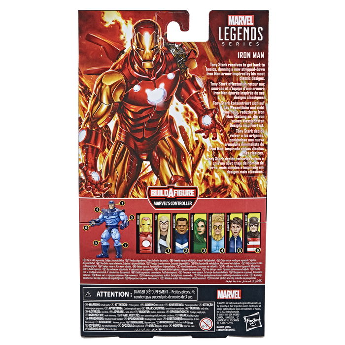 Hasbro Marvel Legends Figura Iron Man MK LXXXV, 15 cm PVC Articulado con Cabeza y Manos Opcionales