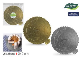 Algon Base para Tartas de Cartón 40 cm (36 Unidades)
