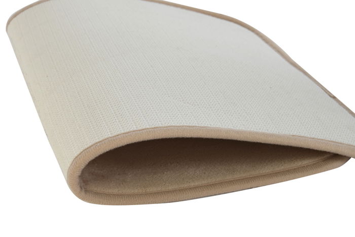 DKD Home Decor Alfombra Basicos Beige Gris 1 x 60 x 40 cm (4 Unidades)