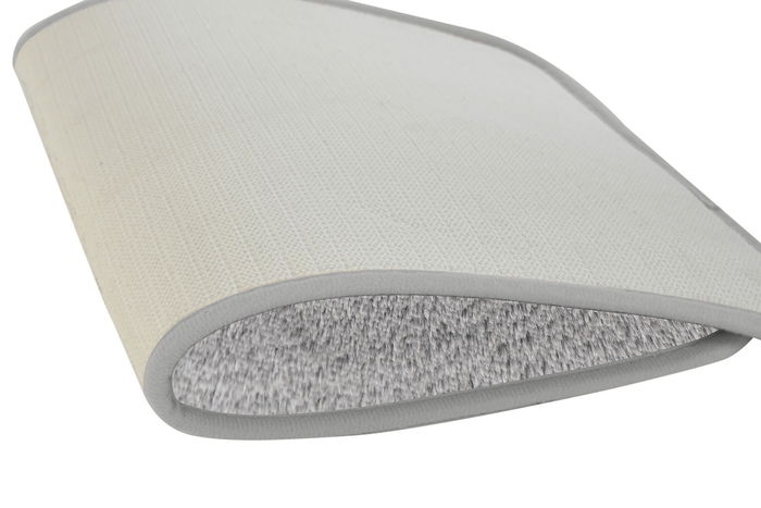 DKD Home Decor Alfombra Basicos Beige Gris 1 x 60 x 40 cm (4 Unidades)