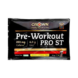 Crown Sport Nutrition Pre-Entreno Pro St 1 Sobre X 15 Gr Cítrico