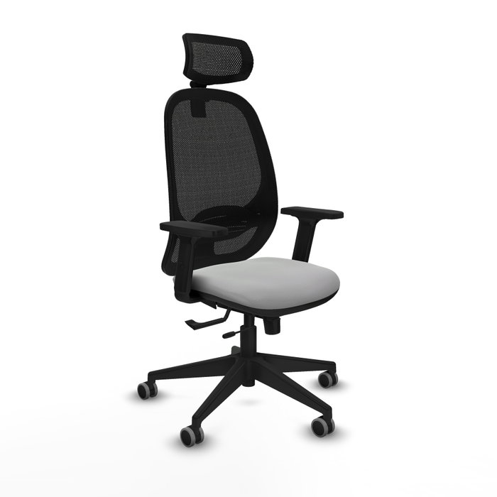 PIQUERAS Y CRESPO Silla de oficina Cilanco con mecanismo Sincro/Traslack, Gris claro y Negro PIQUERAS Y CRESPO Silla de oficina Cilanco con mecanismo Sincro/Traslack, Gris claro y Negro