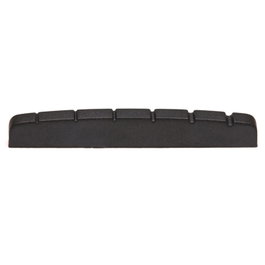 GRAPHTECH B0Ttom Cejuela Black Tusq Xl Slotted Flat para Guitarra y Bajo, Material Resbaladizo para Afinación Perfecta y Riqueza Tonal