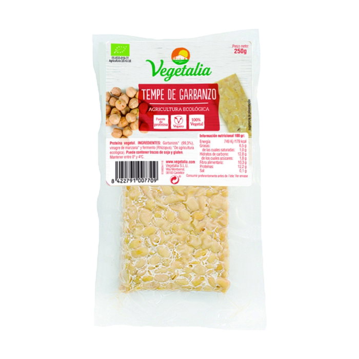 Vegetalia Tempe Garbanzos Natural Bio 250g Vegetalia Tempe Garbanzos Natural Bio 250g