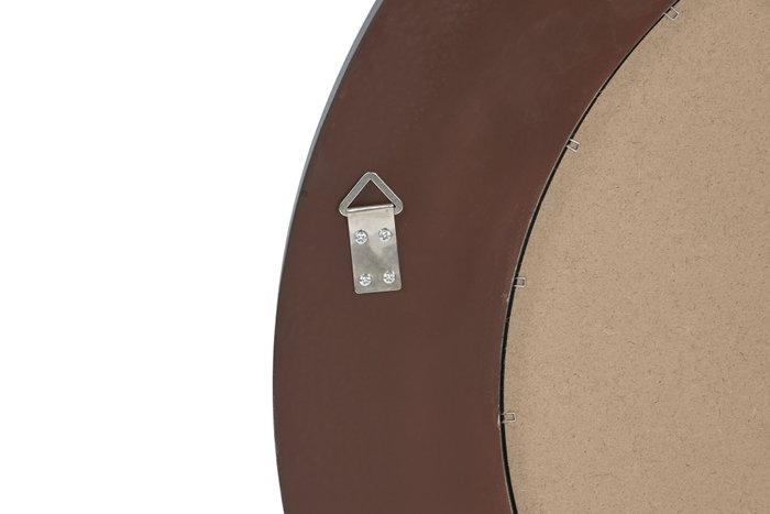 DKD Home Decor Espejo de Madera Negro 88x88x5 cm