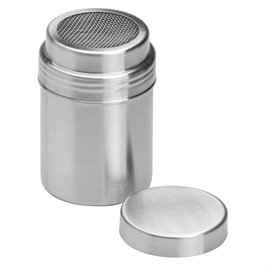 1946 Espolvoreador de Azúcar Glass de Acero Inoxidable 18/10, Capacidad 300g, Acabado Mate, Incluye 2 Unidades