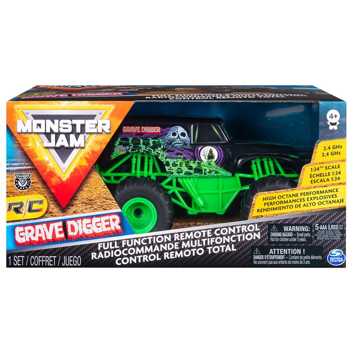 Spin Master Monster Jam Grave Digger Coche Teledirigido 1:24