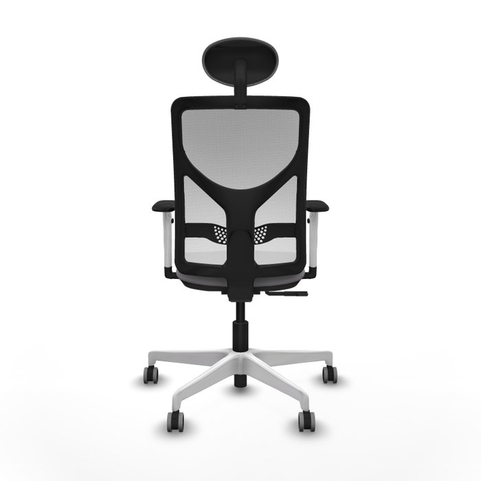 PIQUERAS Y CRESPO Silla de oficina Motilla Gris y Blanca con Mecanismo Sincro PIQUERAS Y CRESPO Silla de oficina Motilla Gris y Blanca con Mecanismo Sincro
