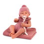 Muñecas Antonio Juan 80220 Muñeca Dulce Reborn Lui Mantita Niña, Bebé Realista Cuerpo Vinilo Sexuado, Mide 42 cm