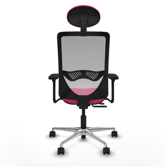 PIQUERAS Y CRESPO Silla de oficina Zulema Rosa y Gris
