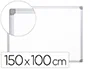 Q-connect Pizarra Blanca Laminada Marco Aluminio 150x100 cm