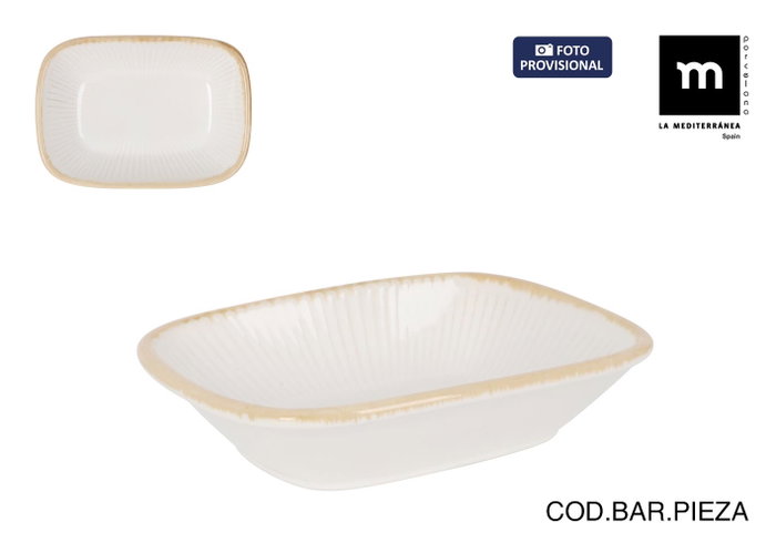 La Mediterranea Bol Rectangular Milkycream 17.5x12.4cm (Pack de 36) SKU B1EPTLBKYL La Mediterranea Bol Rectangular Milkycream 17.5x12.4cm (Pack de 36) SKU B1EPTLBKYL