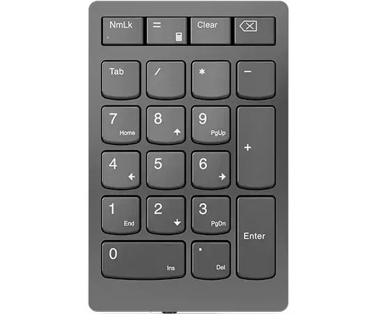 Lenovo 4Y41C33791 Teclado Numérico Inalámbrico RF/2.4 GHz Universal, 21 Teclas, Táctil, Batería, Gris
