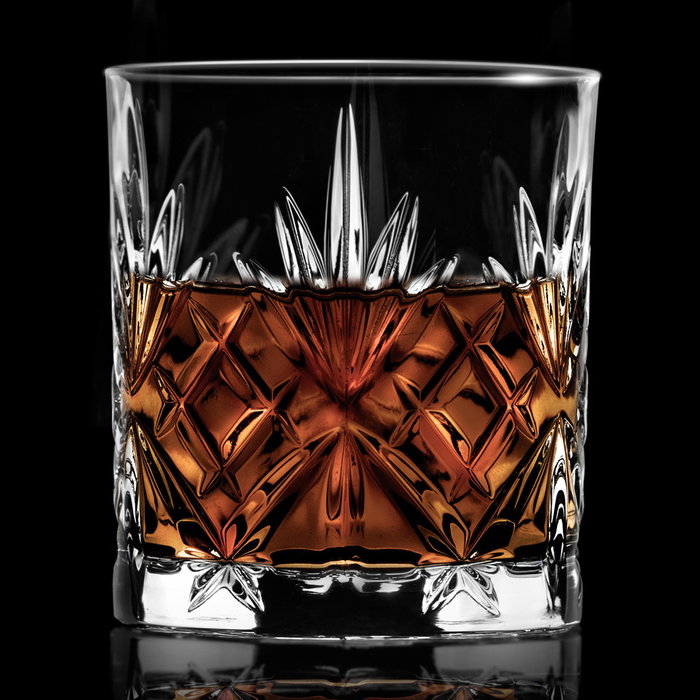 Rcr Cristalleria Melodia Vaso 240 Ml de Cristal Eco-Luxion, Altura 85 Mm (6 Unidades)