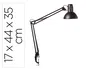 Maul Lámpara de Escritorio 57W Doble Brazo Cabezal Orientable Pinza Negra Metal