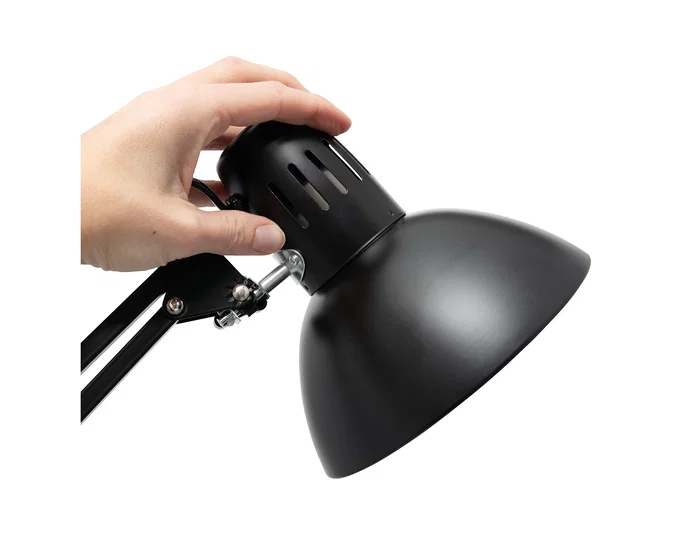 Maul Lámpara de escritorio metal 57W doble brazo negra