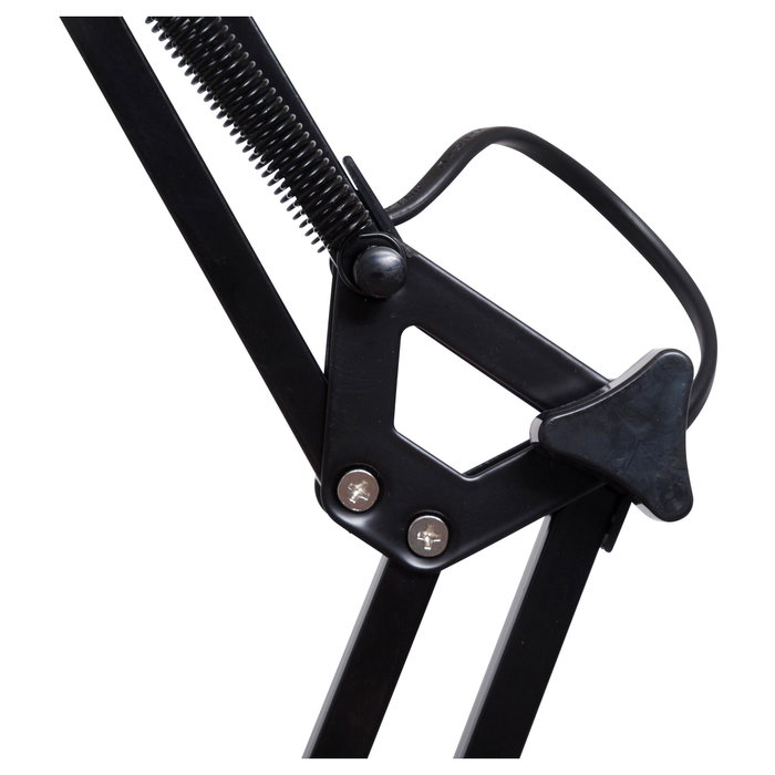 Maul Lámpara de escritorio de metal con doble brazo y pinza, negra Maul Lámpara de escritorio de metal con doble brazo y pinza, negra