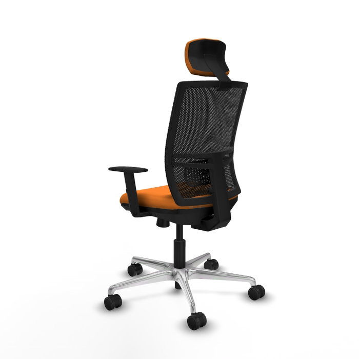 PIQUERAS Y CRESPO Silla de oficina Yunquera Naranja y Negro PIQUERAS Y CRESPO Silla de oficina Yunquera Naranja y Negro