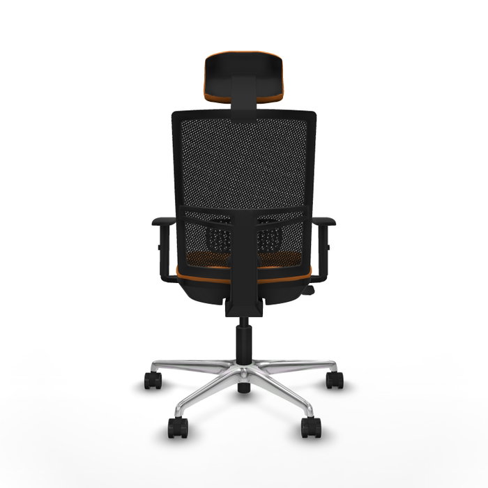 PIQUERAS Y CRESPO Silla de oficina Yunquera Naranja y Negro PIQUERAS Y CRESPO Silla de oficina Yunquera Naranja y Negro