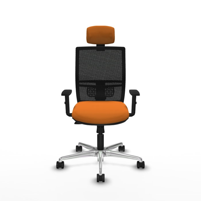 PIQUERAS Y CRESPO Silla de oficina Yunquera Naranja y Negro PIQUERAS Y CRESPO Silla de oficina Yunquera Naranja y Negro