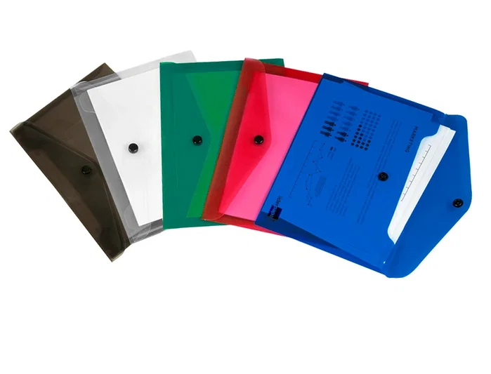 Liderpapel Carpeta dossier con broche polipropileno DIN A5 negro opaco