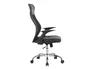 Q-connect Silla Direccion Bergamo Malla/Similpiel Negro, Altura Max 1210mm, Anchura 520mm, Profundidad 480mm, Ruedas Premium