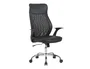 Q-connect Silla Direccion Bergamo Malla/Similpiel Negro, Altura Max 1210mm, Anchura 520mm, Profundidad 480mm, Ruedas Premium