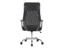 Q-connect Silla Direccion Bergamo Malla/Similpiel Negro, Altura Max 1210mm, Anchura 520mm, Profundidad 480mm, Ruedas Premium