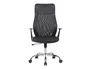Q-connect Silla Direccion Bergamo Malla/Similpiel Negro, Altura Max 1210mm, Anchura 520mm, Profundidad 480mm, Ruedas Premium