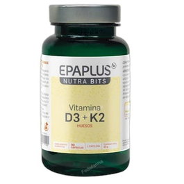 Epaplus Nutrabits Vitamina D3 + Vitamina K2 90 Capsulas - Suplemento Alimenticio