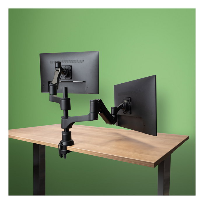 R-Go Tools R-Go Caparo 4 D2 Brazo de Monitor Dual con Resorte de Gas