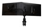 R-Go Tools R-Go Caparo 4 D2, Circular Dual Monitor Arm, Desk Mount, Gas Spring, 3-9kg, Black-Silver, Low Carbon Footprint