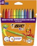 BIC Kid Couleur Estuche de 12 Rotuladores Colores Surtidos