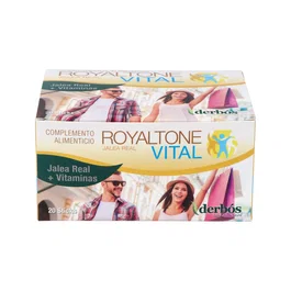 DERBOS Royaltone Vital - Suplemento con Jalea Real y Vitaminas para Energía y Vitalidad - 20 Sticks