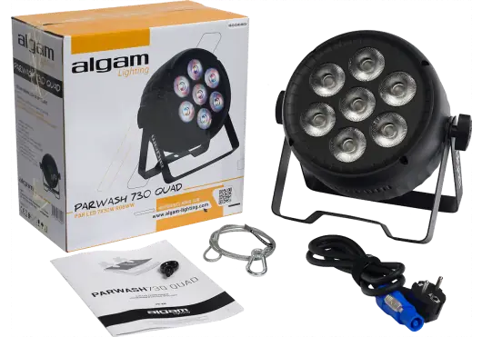 Algamlight Par Wash 7X30W RGBWW 25º Profesional para Eventos con 7 LEDs de 30W