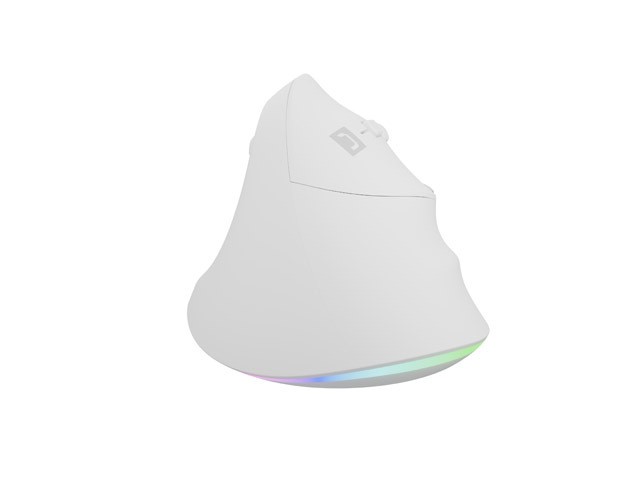 Natec Crake 2 Pro Ratón Vertical Alámbrico Óptico 12800 DPI 6 Botones Blanco