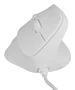 NATEC Crake 2 Pro Ratón Ergonómico Vertical para Mano Derecha, Óptico 12800 DPI 7000 PPS, Cable USB, 6 Botones Programables, Blanco