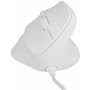 Natec Crake 2 Pro Ratón Vertical Blanco
