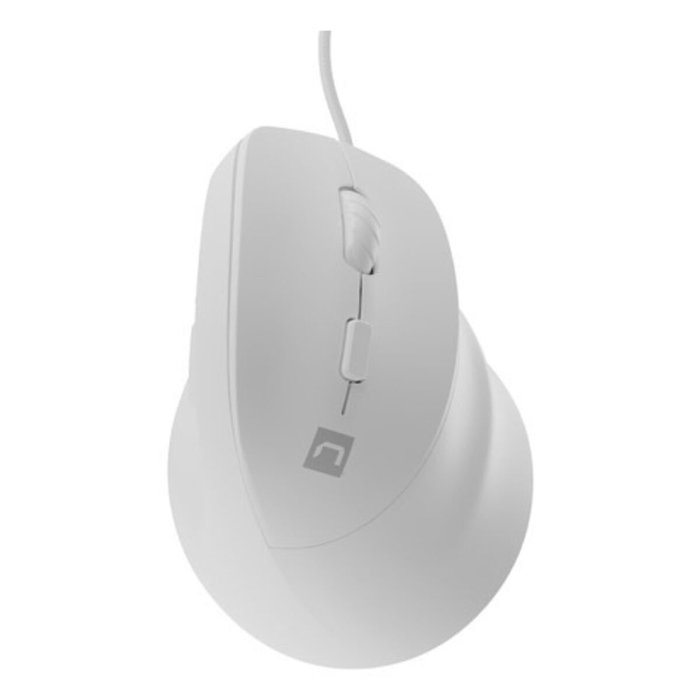 Natec Crake 2 Pro Ratón Vertical Blanco